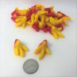 Vidal Golosinas, Located In Spain. Gummi Chicken Feet Gummy Candy 2 Pounds