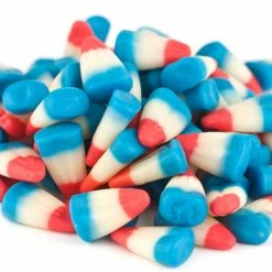 Beulah's Candyland Patriotic Candy Corn 2 Pounds Red White Blue Raspberry Lemonade Candy